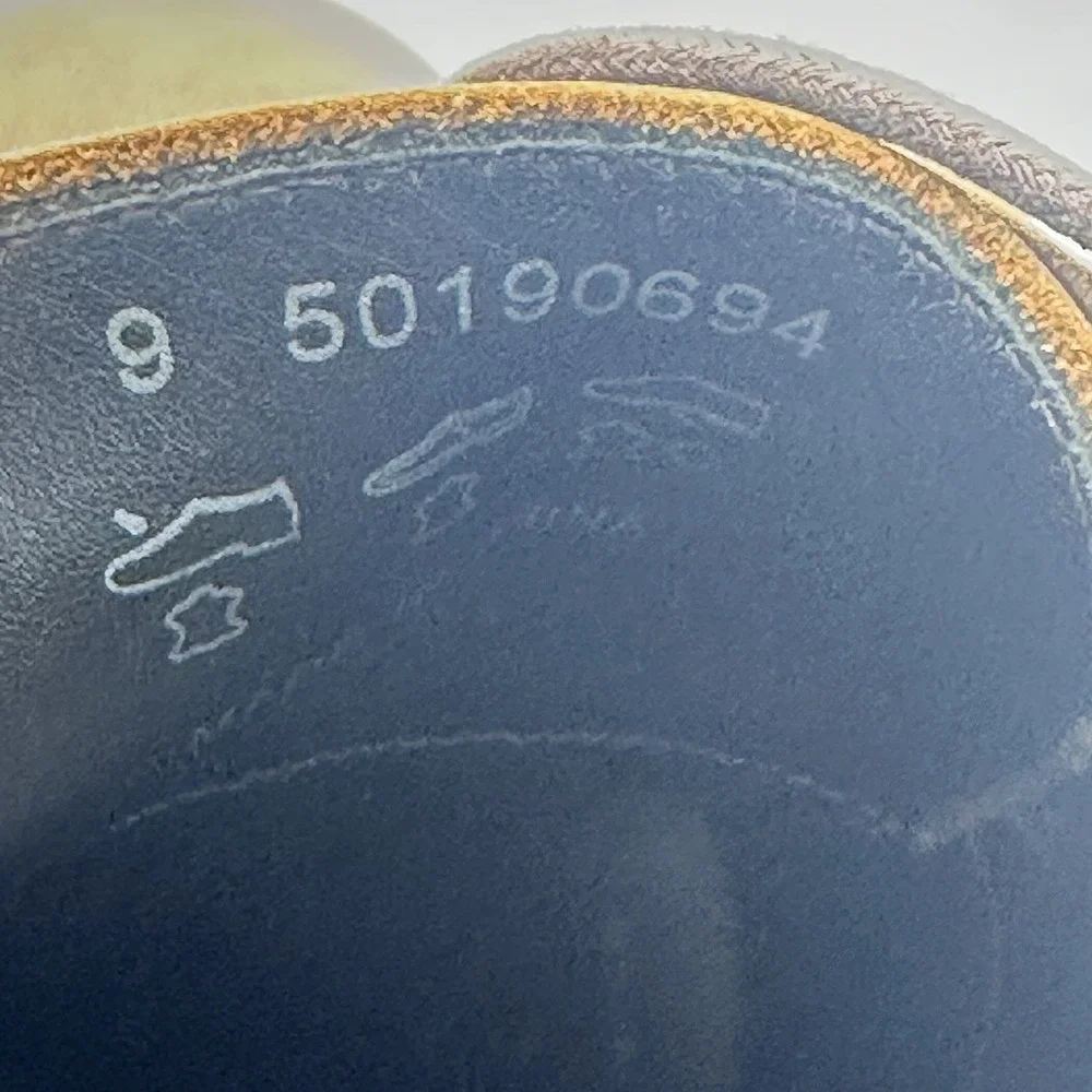 Hugo Boss Men's Brown Dress Shoes Size 9 US Derby Plain‎ Toe